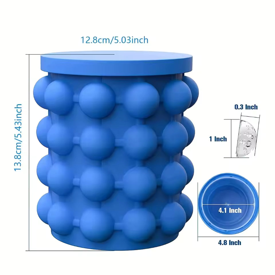 1/3pcs Silicone Bucket Ice Cube Maker Easy Freezing & Serving Perfect for Bars Clubs Essential Tool Drinkware Kitchen Accessorie